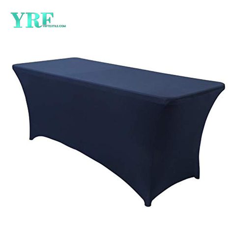 Tấm trải bàn bằng thun co giãn hình chữ nhật Màu xanh hải quân 4ft / 48 "L x 24 " W x 30 "H Polyester cho bữa tiệc