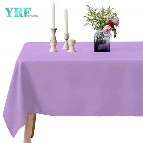 Khăn trải bàn thuôn dài Pure Lavender 60x102 inch 100% Polyester không có nếp nhăn cho các bữa tiệc