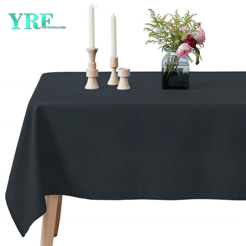 Tấm trải bàn ăn hình thuôn dài Màu xám đậm 60x102 inch Nguyên chất 100% Polyester không có nếp nhăn cho đám cưới