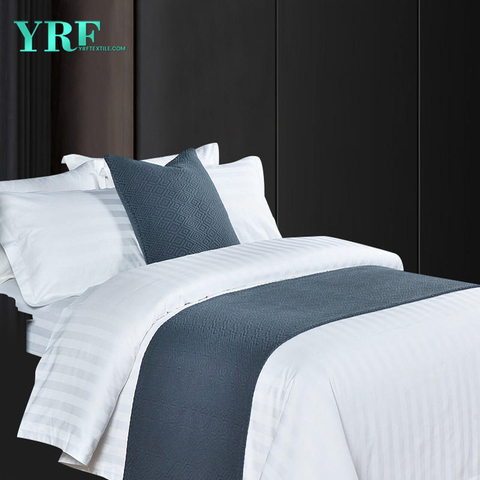 Phòng ngủ khách sạn Dày dặn Hiện đại Đơn giản Bông Ramie Màu xám đậm Trang trí giường Cờ