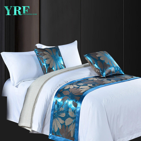 Giường khách sạn cao cấp 1,8m Sợi thời trang nhuộm bằng vải lụa Cờ trang trí giường